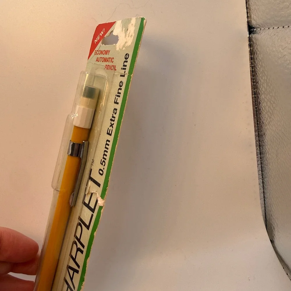 Pentel Sharplet Mechanical Pencil 0.5mm Yellow Vintage P15BP New Extra Fine Line
